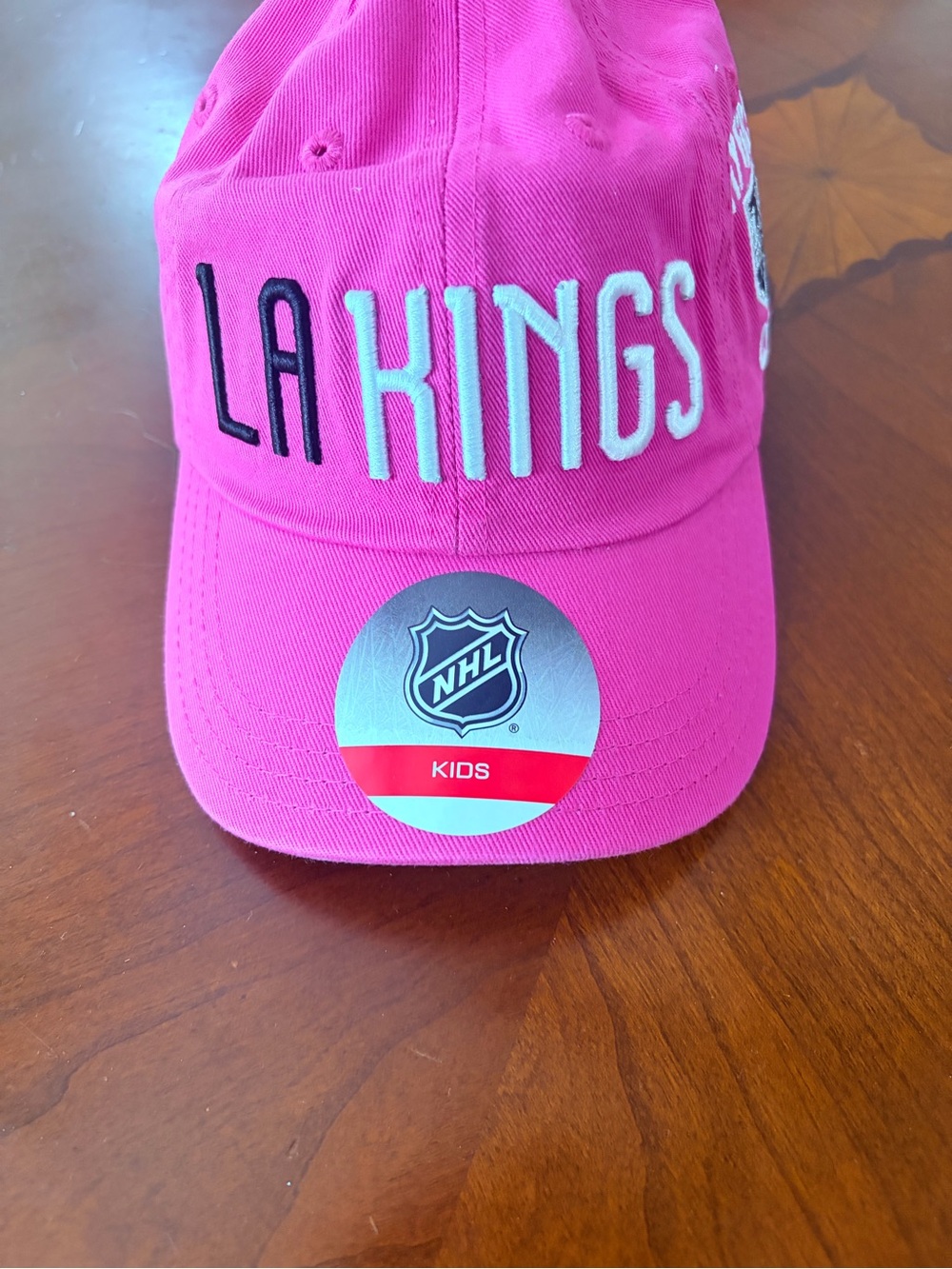 Kids Pink LA Rings Cap - NHL Licensed